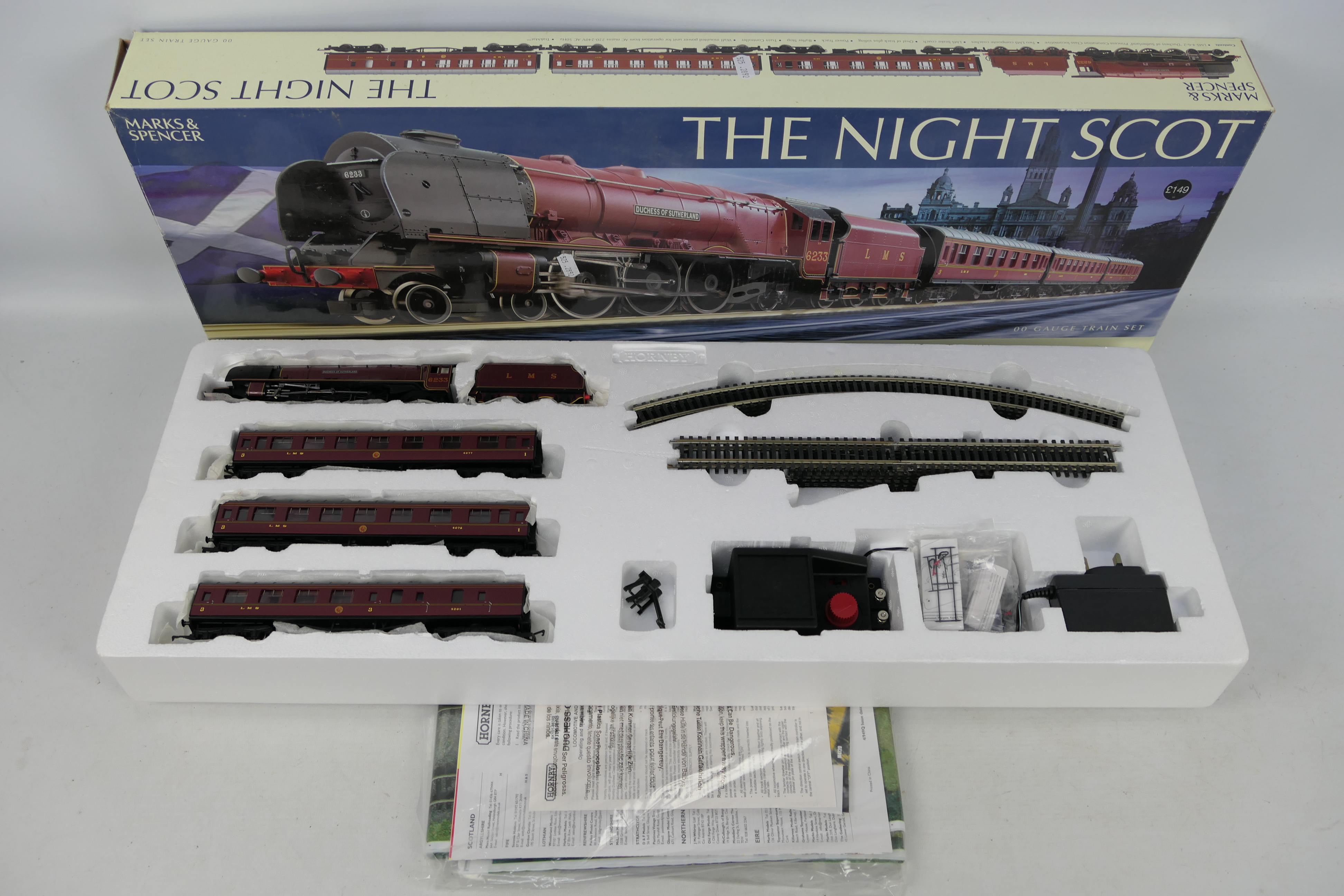 Hornby - A boxed Hornby DCC READY 'Marks & Spencer Special Edition' The Night Scot OO gauge train