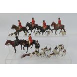 Britains - A collection of unboxed Britains Hunt figures.