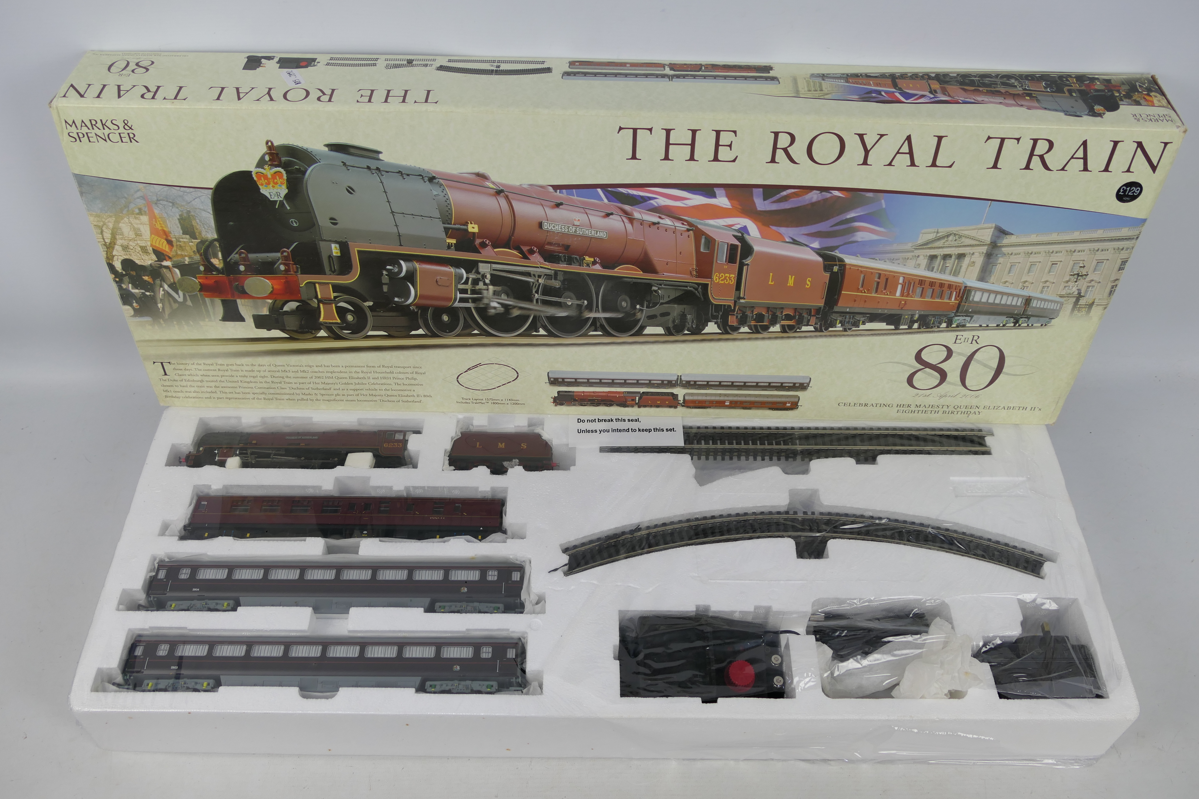 Hornby - A boxed Hornby 'Marks & Spencer Special Edition' The Royal Train OO gauge train set.