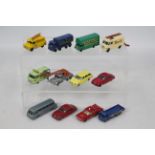 Matchbox - 12 x unboxed Matchbox vehicles including Pickfords Removal Van # 46 Bedford Evening News