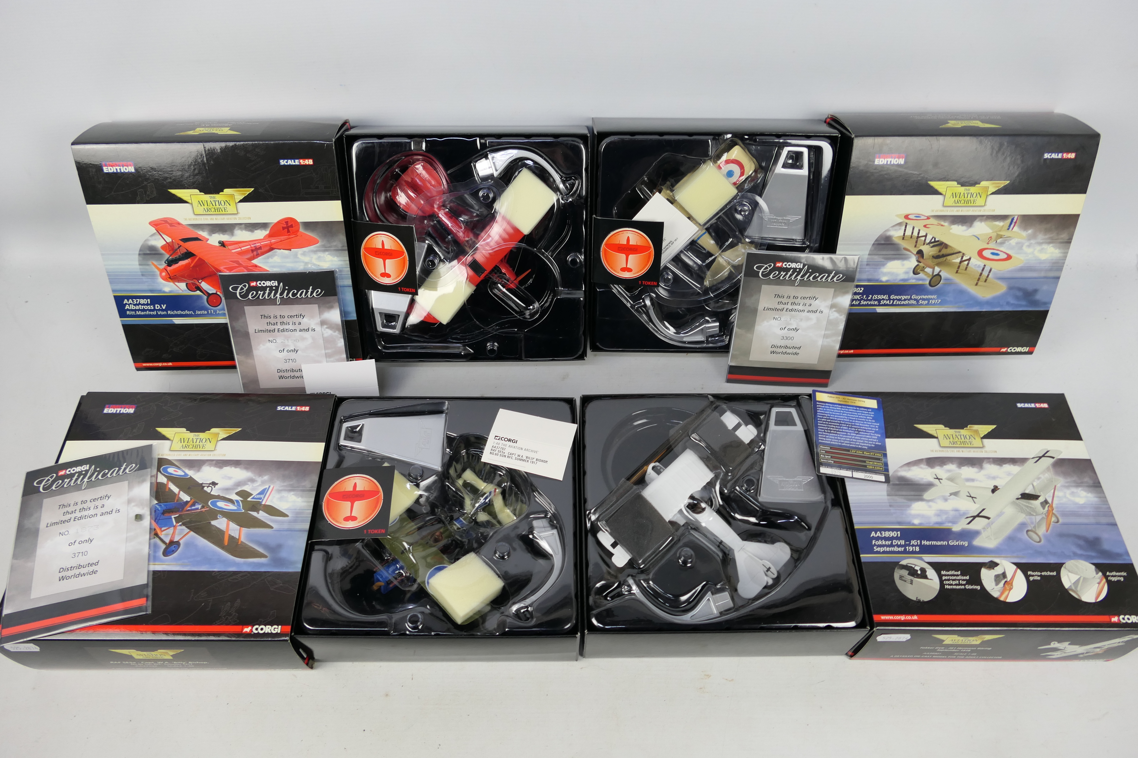 Corgi Aviation Archive - 4 x limited edition aircraft in 1:48 scale,