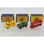 Matchbox - Lesney - Moko - Three boxed Matchbox regular wheel diecast vehicles.