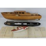 Audlem Mill - Triang - Other - An unboxed plastic Triang Clockwork Thames Cabin Cruiser missing key
