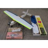 Dynaflite, Guillow's - A part built wooden Dynaflite 'Cessna Trainer' aircraft model.