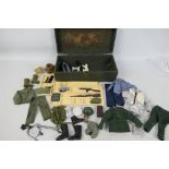 Palitoy - Action Man - A 1960s Action Man foot locker containing clothing and accessories including