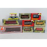 Lima - Hornby - Wrenn -Grafar - A rake of nine boxed OO gauge freight wagons.