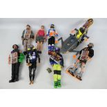 Hasbro - Action Man - 7 x unboxed Action Man figures with some accessories, Ice Extreme,