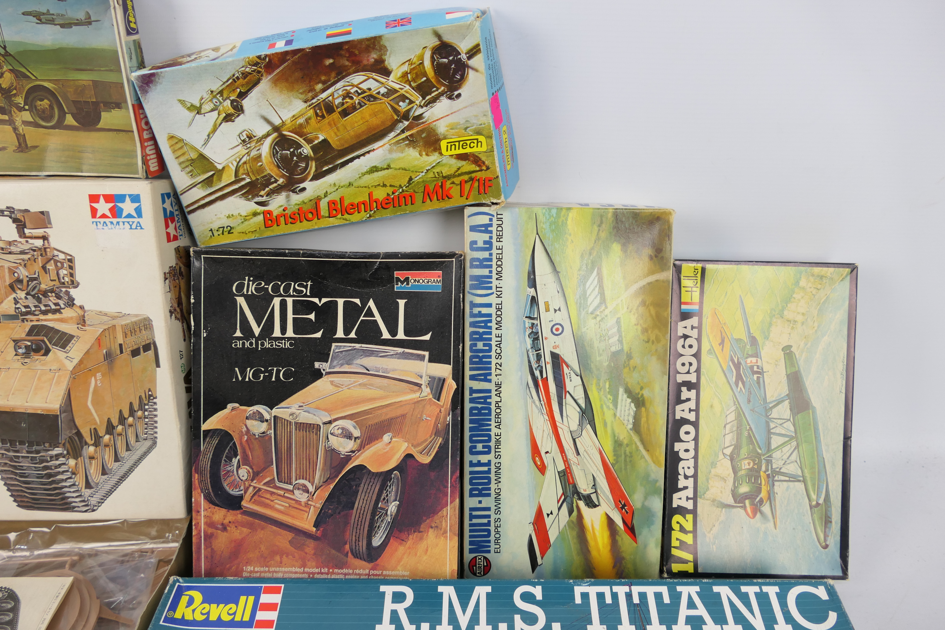 Tamiya - Revell - Monogram - Airfix - Others - A mixed collection of nine boxed plastic and metal - Image 3 of 4