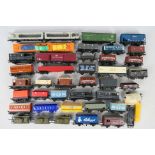 Hornby - Airfix - Over 30 unboxed items of HO/OO gauge freight rolling stock.