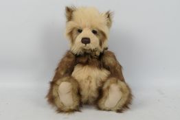 Charlie Bears - A cream and brown coloured Charlie Bear.