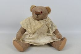 Zena Arts - A traditional style jointed long limb bear made with genuine Harris Tweed by Zena Arts.