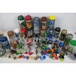 Lego - Bionicles - A collection of 20 x cased Lego Bionicles and 17 x loose figures including