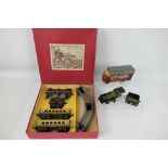 Mettoy - Wells O London - A boxed Mettoy clockwork train set in Very Good condition with a similar