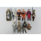 Star Wars - 10 x figures including Teebo marked LFL 1984, Lando Calrissian LFL 1982,
