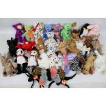 TY Beanie Babies - Approx 30 Beanie Babies to include; Mystic, Courage, Aurora and Hoppity.
