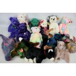 TY Beanie Buddies - A selection of approx 15 Beanie Buddies to include: B B Bear, Chip and Steg.