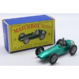 Matchbox - Unsold Shop Stock - A boxed Aston Martin DBR5 in metallic green # 19.