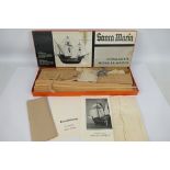 Steingraeber - A rare boxed vintage unmade wooden model kit of Columbus' Santa Maria in 1:50 scale.