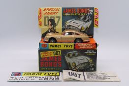 Corgi - James Bond - Unsold Shop Stock - A boxed vintage Goldfinger Aston Martin DB5 # 261.
