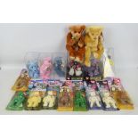 TY Beanie Babies & Display cases - 2 x TY Beanie Babies display cases approx 20 cm tall x 15 cm
