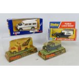 Dinky - Corgi - Unsold Shop Stock - 4 x boxed Land Rover models, Breakdown Truck # 442,