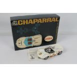 Cox - A boxed 1:24 scale Jim Hall Chaparral Sidewinder slot car # 14000:898.