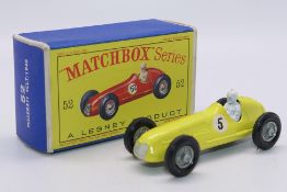 Matchbox - Unsold Shop Stock - A boxed Maserati 4 CLT in yellow # 52.