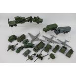 Dinky Toys - Matchbox - An unboxed regiment of predominately diecast military vehicles in various