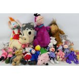 Soft toys & Disney - A collection of soft toys, mostly well known TV characters.