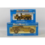 Ertl - 2 x boxed 1:50 Ertl 'Mighty Movers' die-cast model construction trucks - Lot includes a