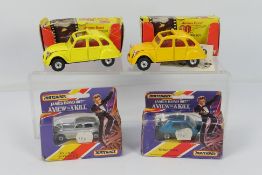Corgi - Matchbox - James Bond - 4 x cars, 2 x boxed For Your Eyes Only Citroen 2CV models # 272,