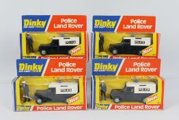 Dinky - Unsold Shop Stock - 4 x boxed Police Land Rover models # 277.