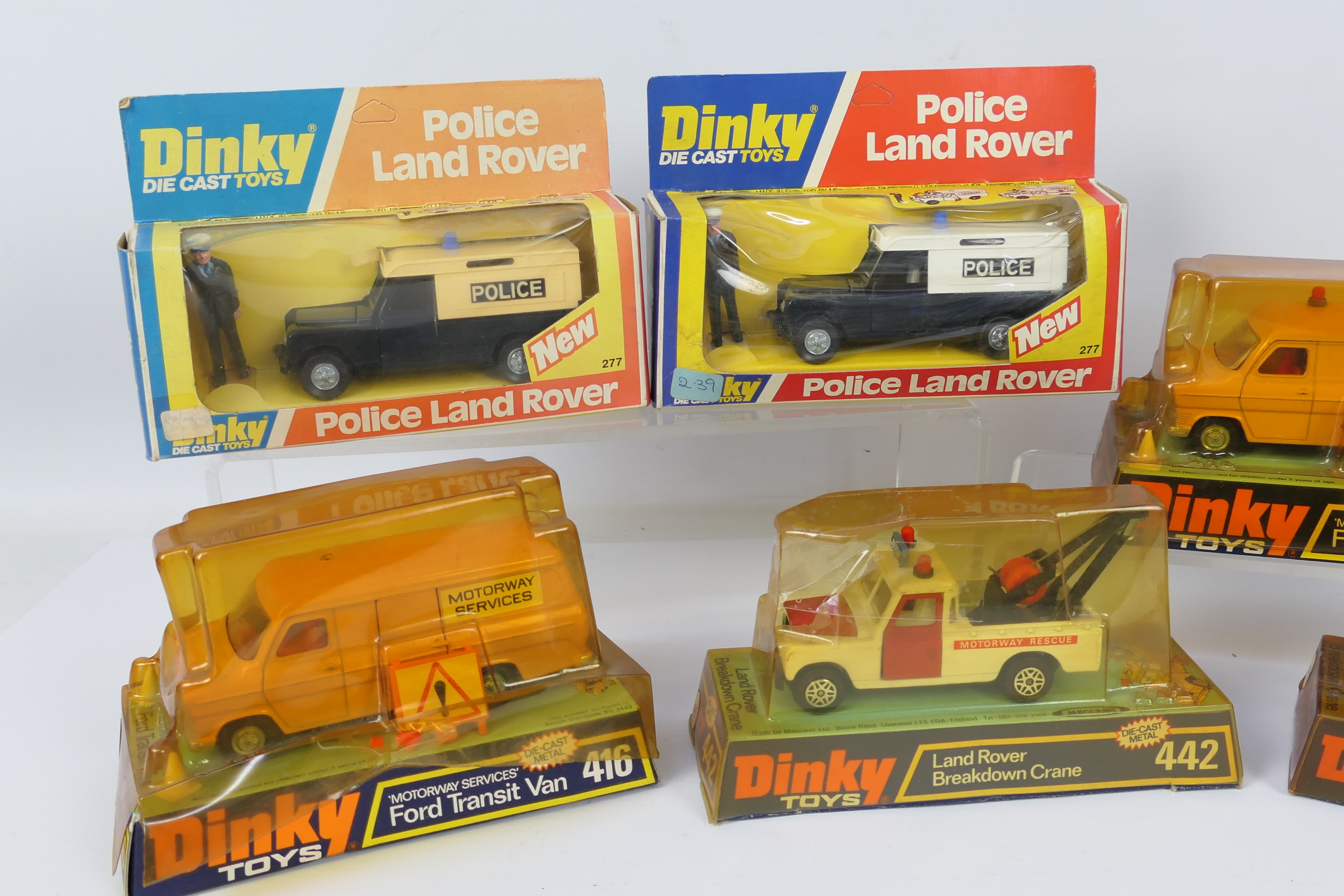 Dinky - Unsold Shop Stock - 6 x boxed models, 2 x Ford Transit Vans # 416, - Image 2 of 3