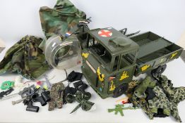 Cherilea - Hasbro - Action Man - A collection of equipment including Foden Army lorry,