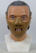 Unknown Maker - Hannibal Lecter - A life size Hannibal Lecter head which appears in Good condition