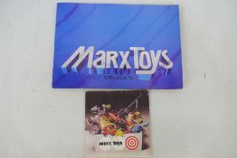 Marx - A rare 1978 Marx Toy 52 page trade catalogue and a fold out brochure featuring games, guns,