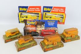 Dinky - Unsold Shop Stock - 7 x boxed models, 2 x ERF Airport Fire Tenders # 263,