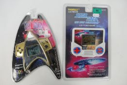 Tiger Electronics - MGA - 2 x unopened Electronic Star Trek hand held games,