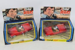 Corgi - Unsold Shop Stock - 2 x boxed 'Vegas' Dan Tanner's Ford Thunderbird models # 348.
