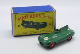 Matchbox - Unsold Shop Stock - A rare boxed Jaguar D Type # 41.