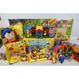 Noddy - A mixed lot of Noddy toy items to include an airport playset (Not checked for completeness),