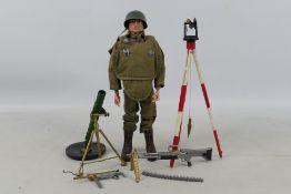 Palitoy - Action Man - A 1969 Action Man with painted hair in Infantry Support outfit with some