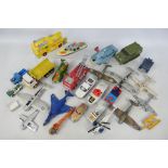 Corgi Toys - Dinky Toys - A loose collection of playworn diecast model vehicles in various scales.