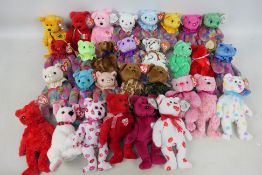 TY Beanie Babies - Approx 29 Beanie Babies in sets of: 9 x Valentine/love (to include Romance,