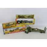Dinky - Corgi - Unsold Shop Stock - 3 x boxed models, AEC Transporter with Helicopter # 618,