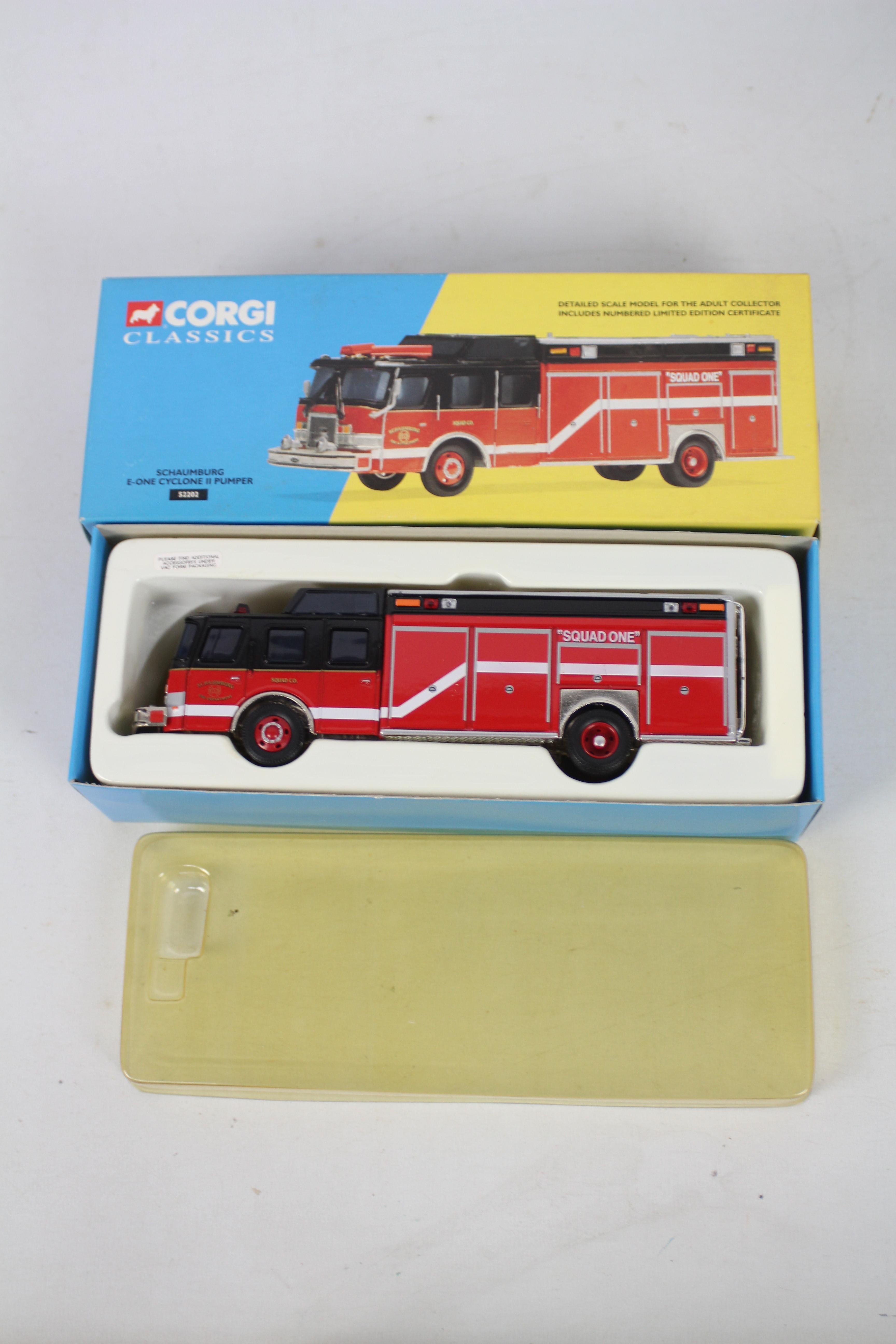 Corgi Classics - Seven boxed predominately Limited Edition diecast US Fire Appliances / FD related - Image 2 of 4