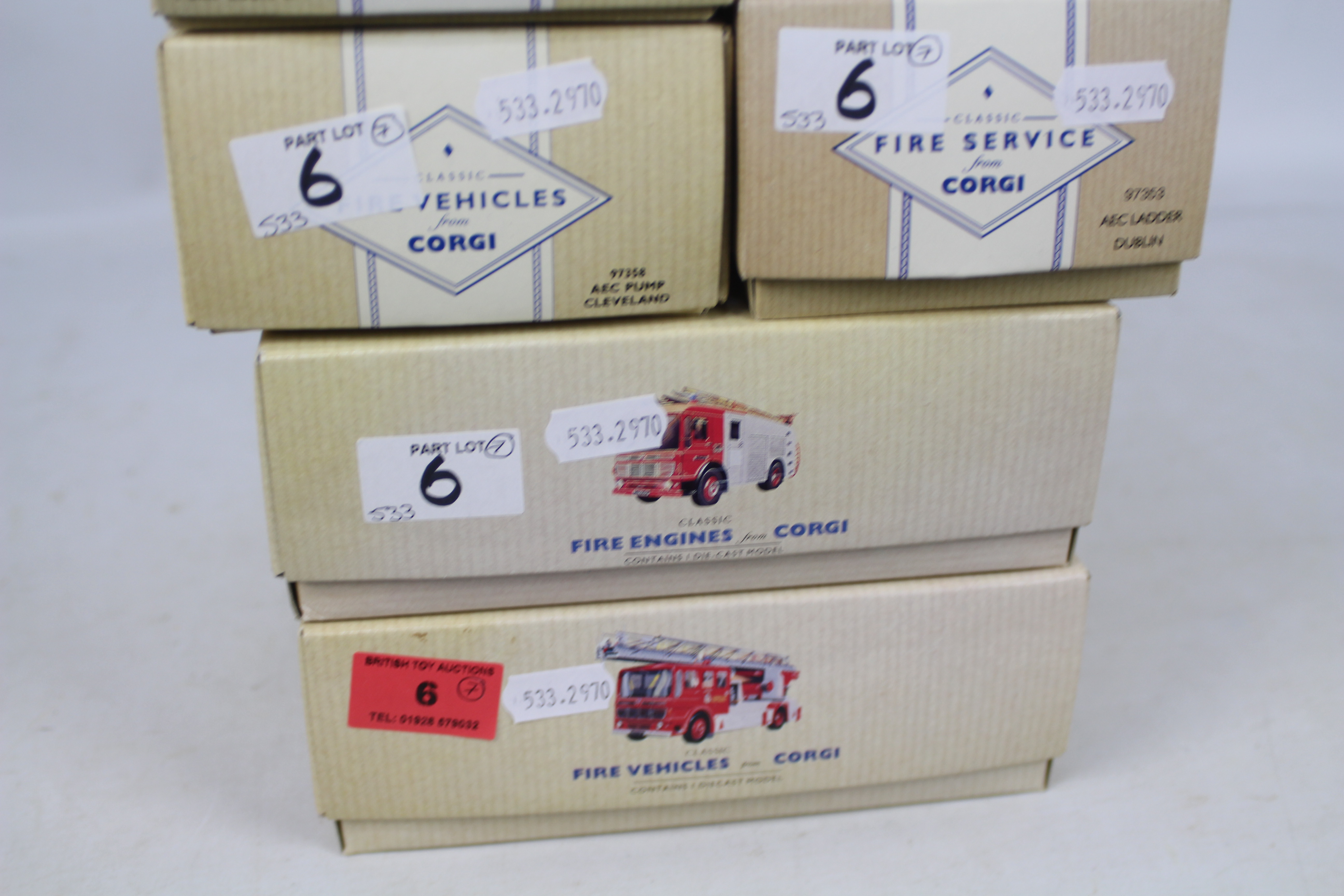 Corgi Classics - Seven boxed diecast predominately UK Fire Appliances from Corgi. - Bild 4 aus 4