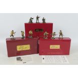 Britains - Three boxed sets of 54mm model soldiers from various World War II series by Britains.