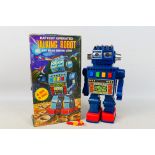 HC Toys - A boxed vintage Hong Kong made battery operated Talking Robot with missile shooting