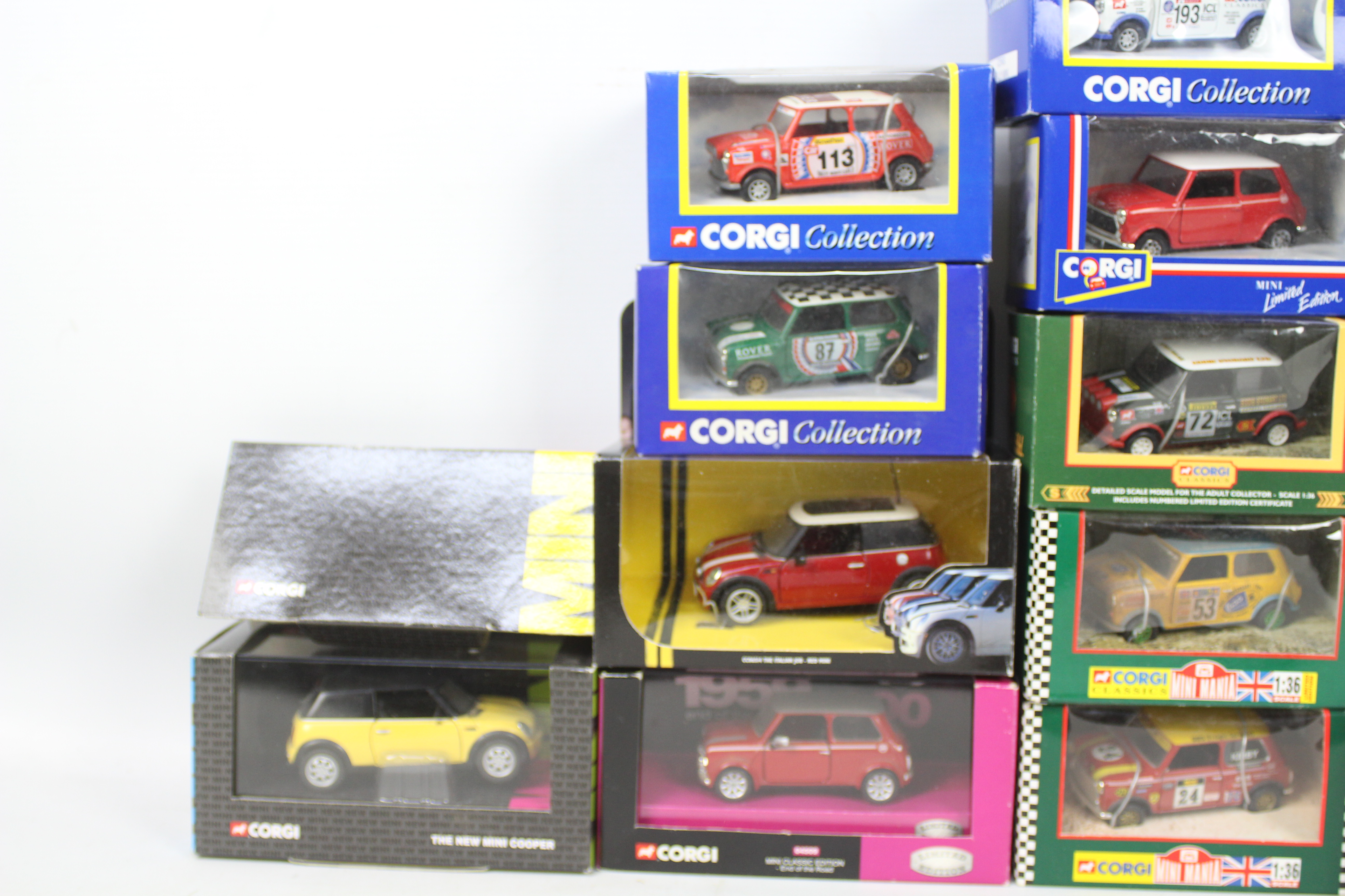 Corgi - Corgi Classics - A boxed collection of 13 1:43 scale diecast model Minis from various Corgi - Image 2 of 4